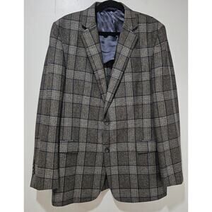 Brooks Brothers Regent Jacket Classic Fit Wool Plaid-Gingham Sport Coat, Sz 44L